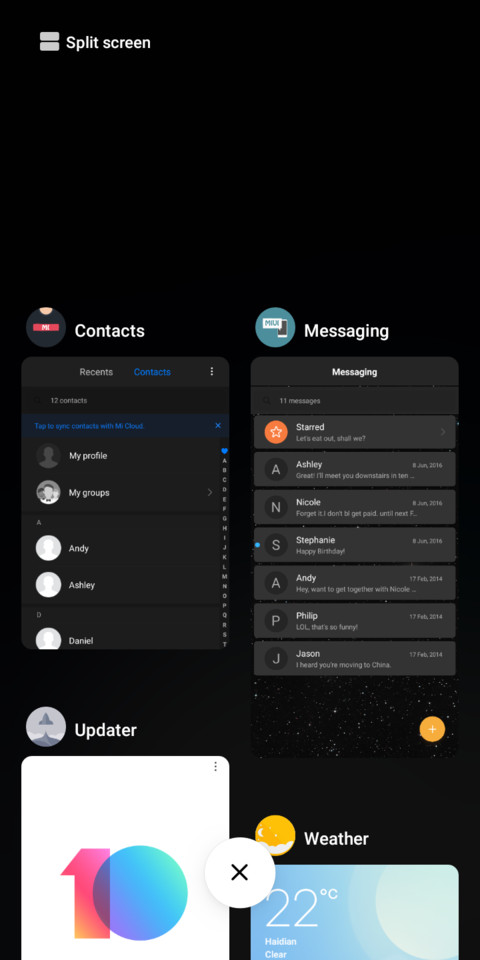 Simple SpaceX screenshot