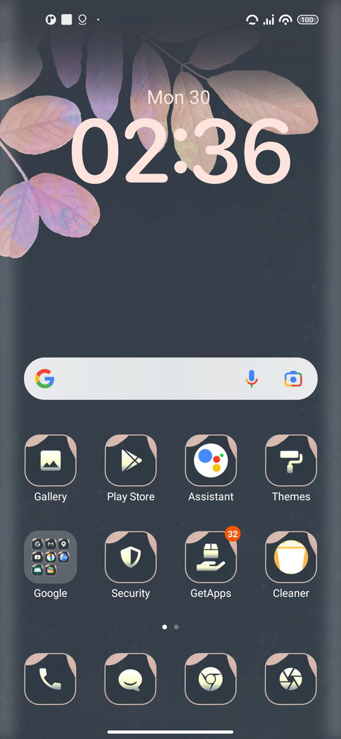 Floral screenshot