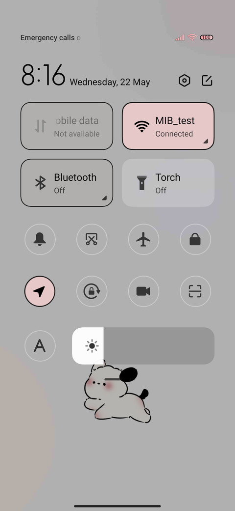Two-pattern puppy screenshot