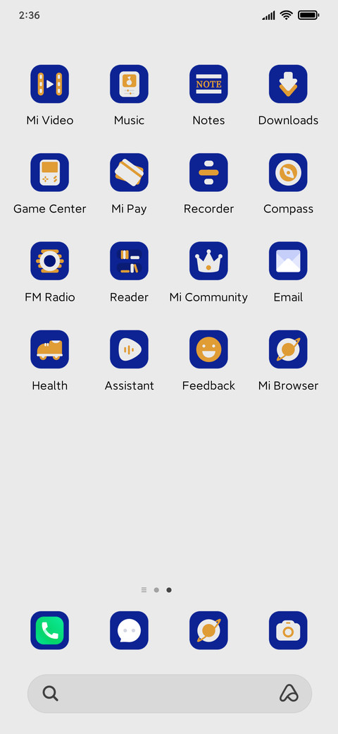 Blue white flower screenshot