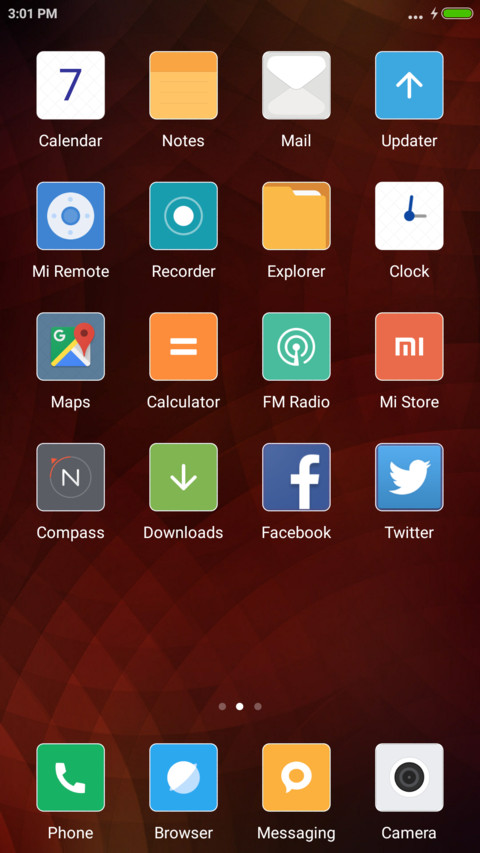 M8 UI screenshot