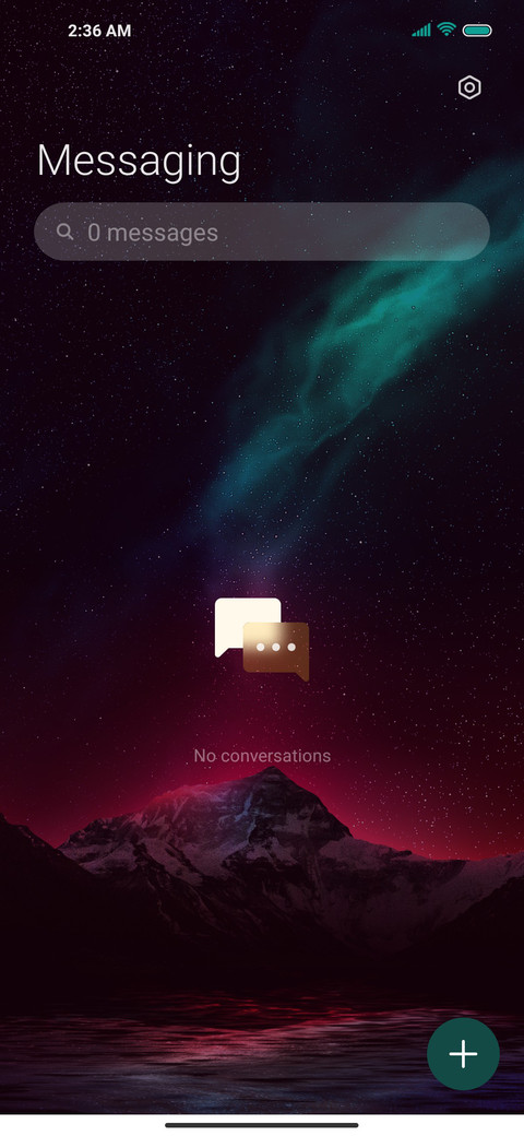 Starry sky screenshot