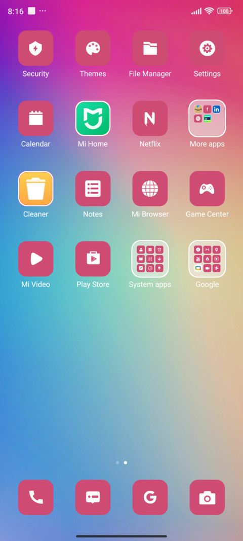 Gradient screenshot