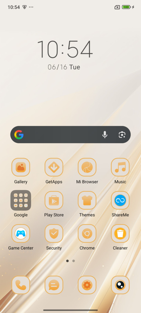Gold Silk Glow screenshot