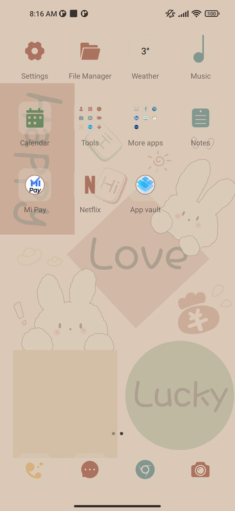 Rabbit sticker screenshot