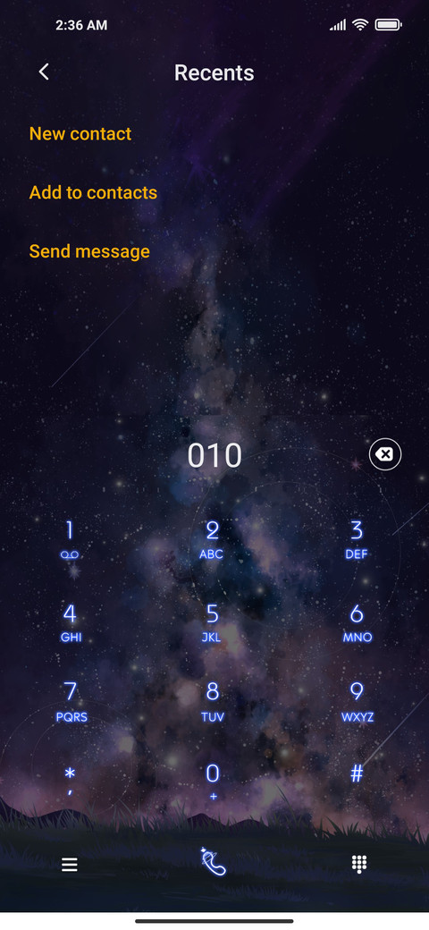 Lonely night sky screenshot