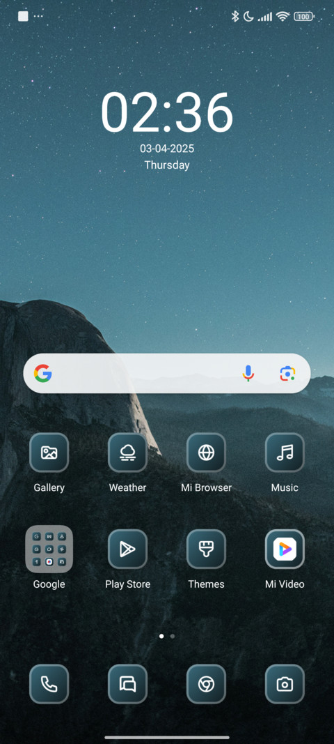 Night time screenshot