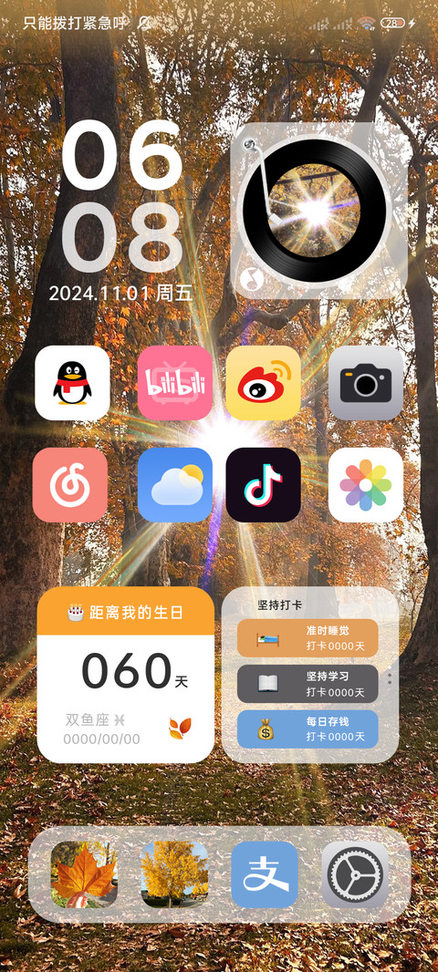 丁达尔光 秋日枫叶 screenshot
