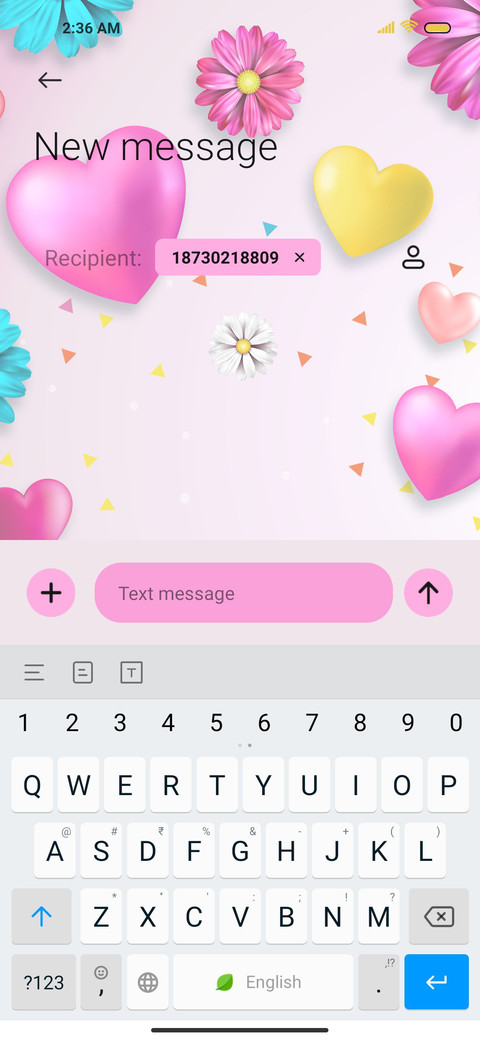 Valentine's flower screenshot