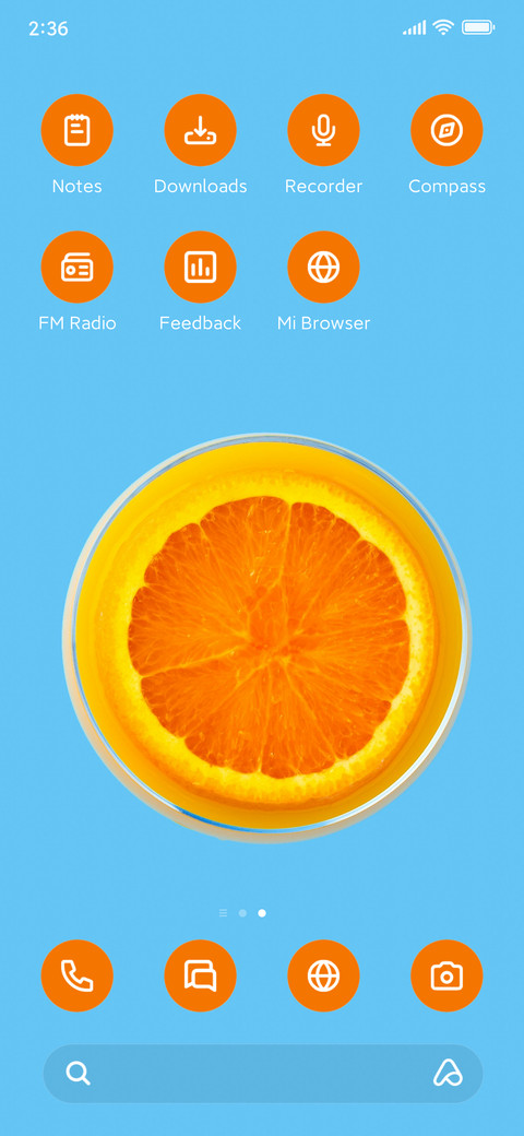 Minimal Orange screenshot