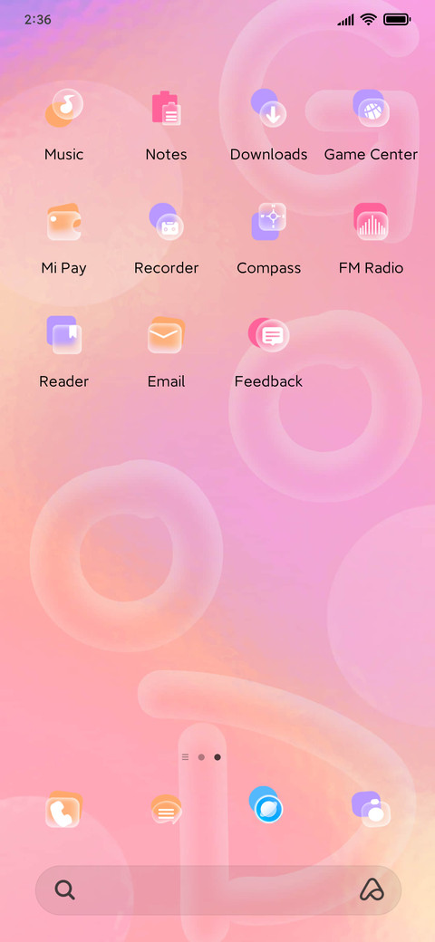 Letter bubble screenshot