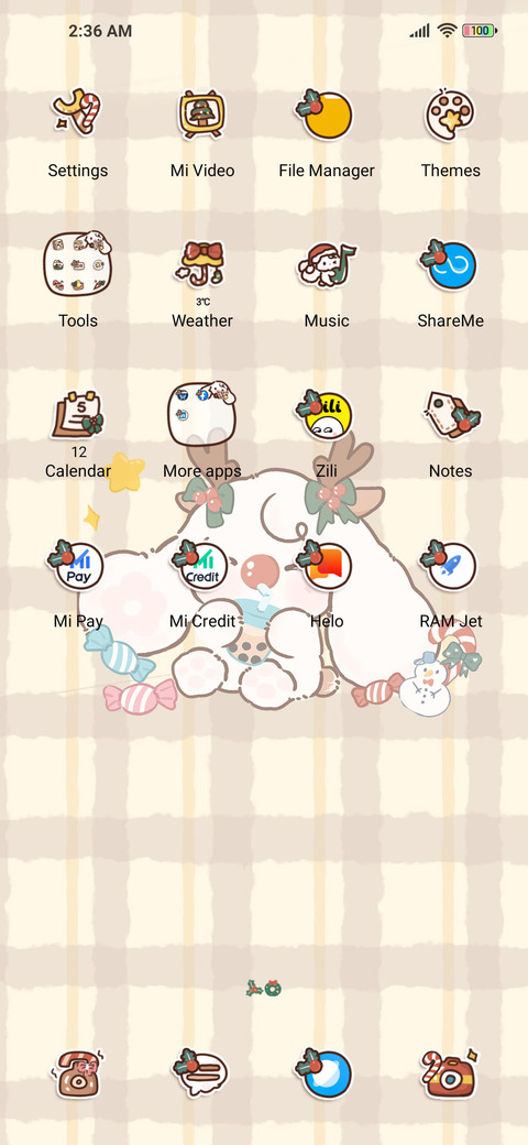 Christmas letter screenshot