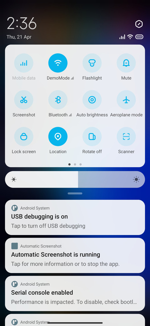 Pure OS screenshot