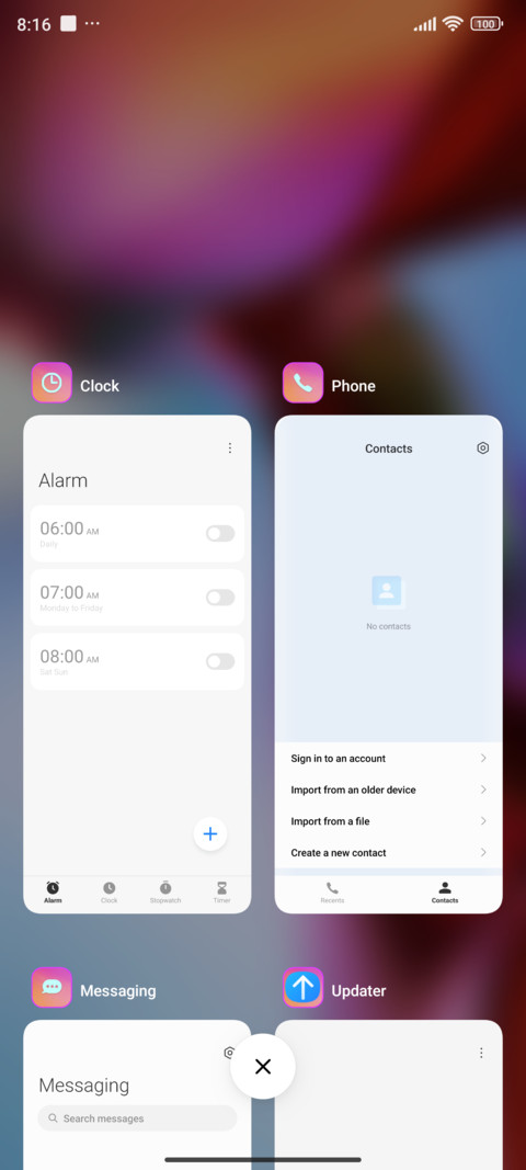 abstract glass screenshot