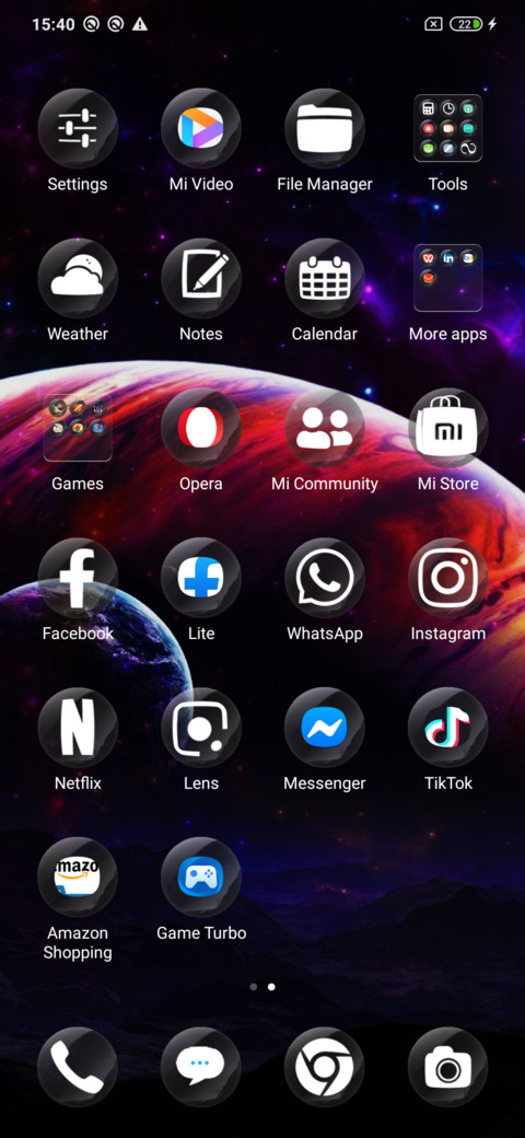 Universe si screenshot