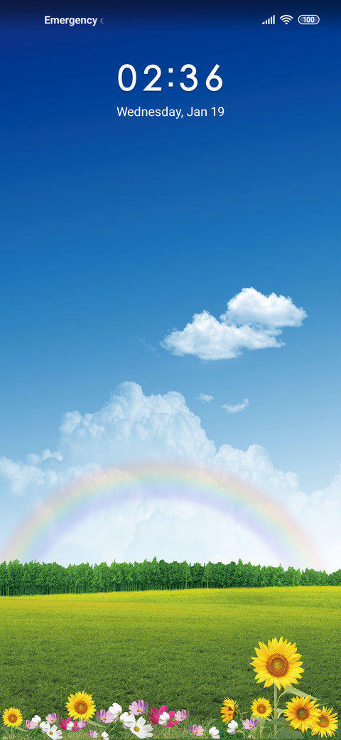blueSkyAndClouds screenshot