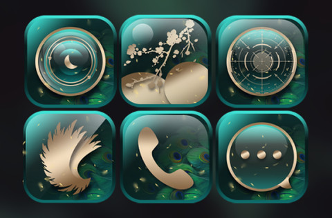 翡翠金 奢华孔雀 screenshot