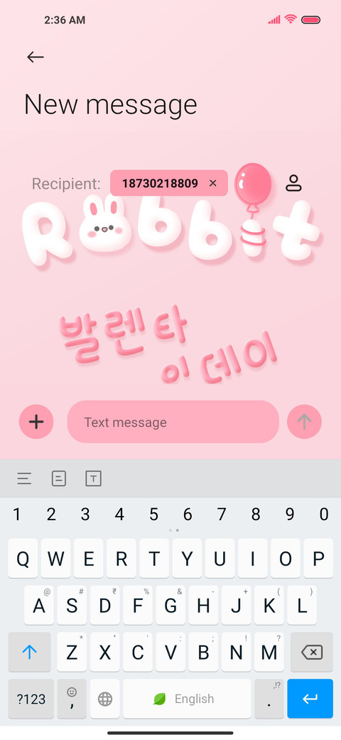 Valentine's rabbit screenshot