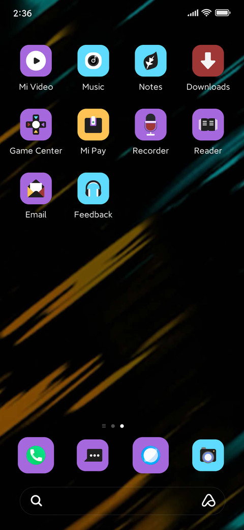 Fluorescent rain screenshot