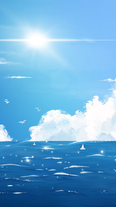 Refreshing sea view in summer screenshot