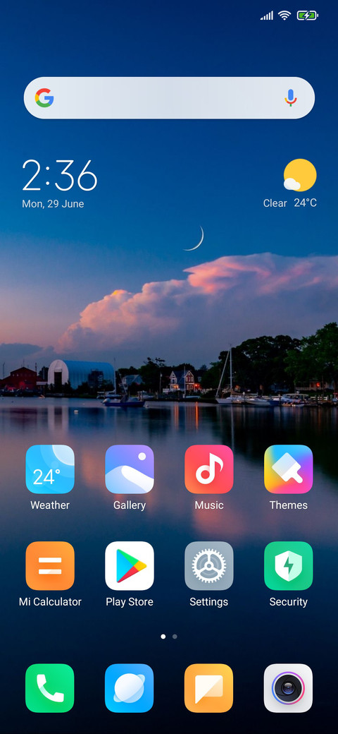 Sky sunset screenshot