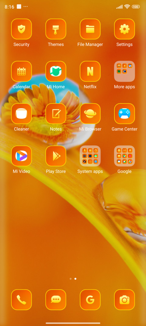 colorful drops screenshot