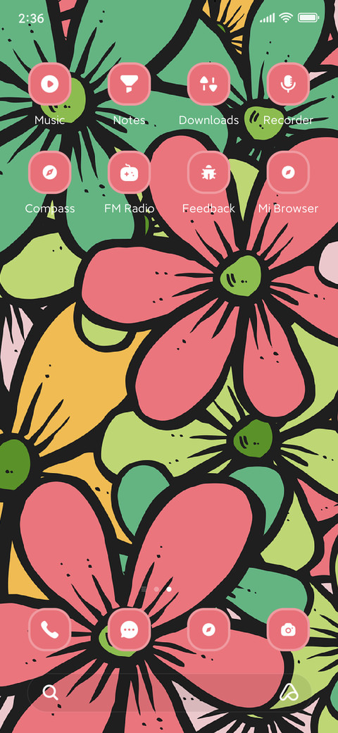 Colorful flower screenshot