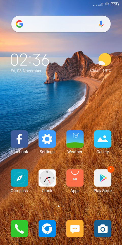 Simple theme screenshot