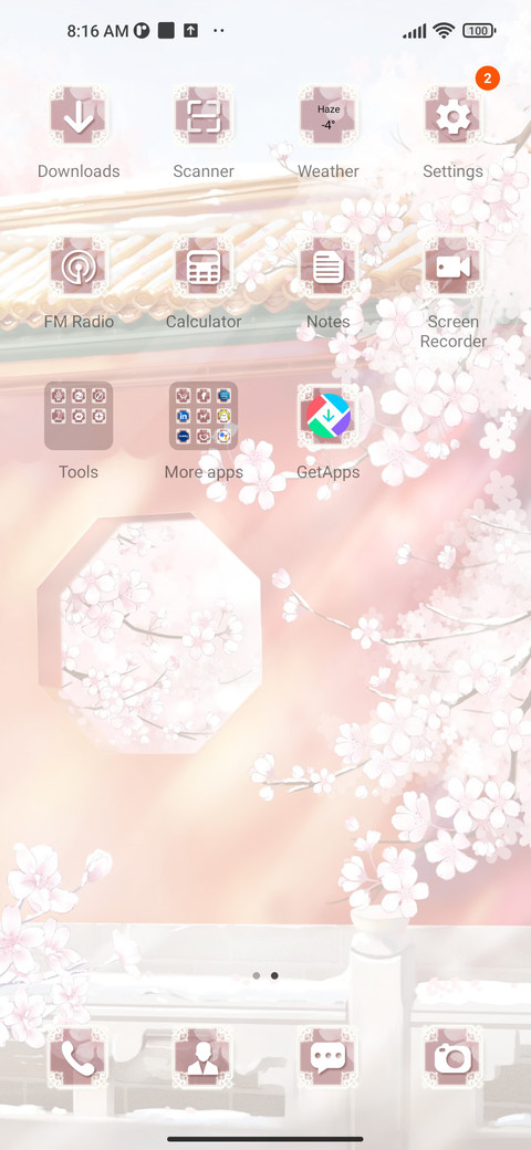 Flower snow screenshot