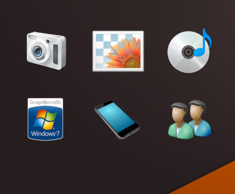 win7（重力感应/头像/账户/摇动壁纸） screenshot