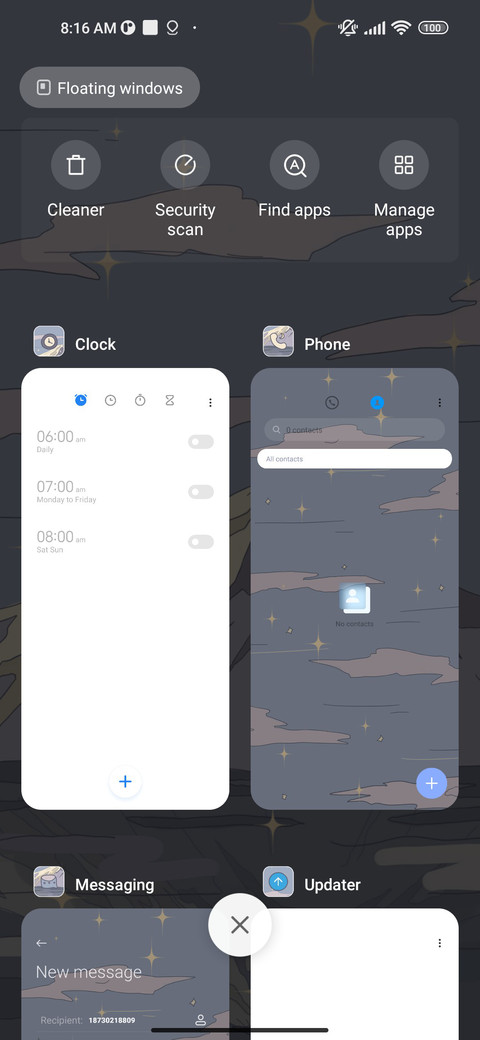 starry night screenshot