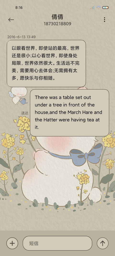 简约可爱 治愈兔兔 screenshot