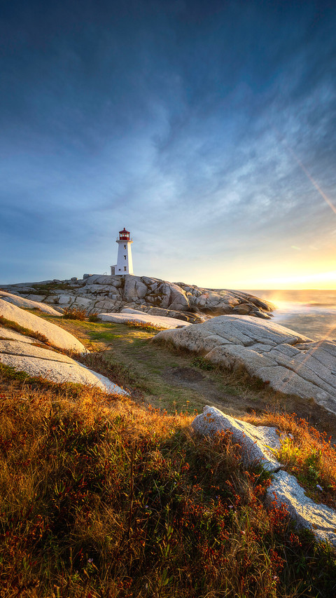 Sunset at Peggy's Cove, Nova Scotia, Canada screenshot