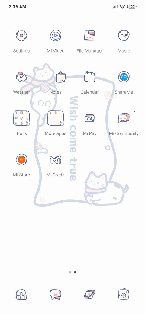 Meow wish list screenshot