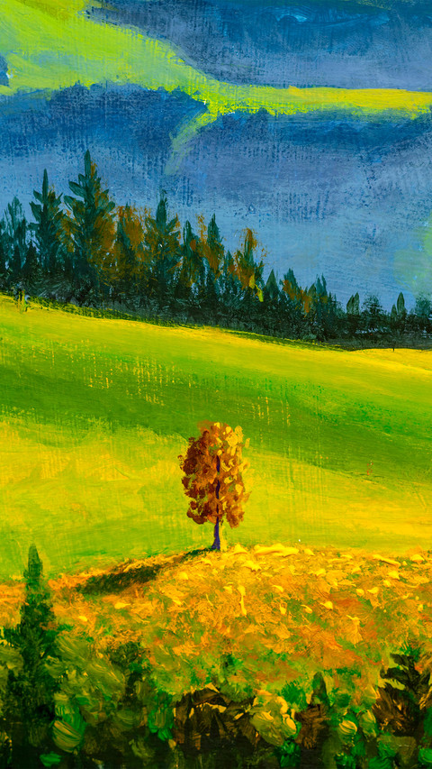 Landscape oil painting screenshot