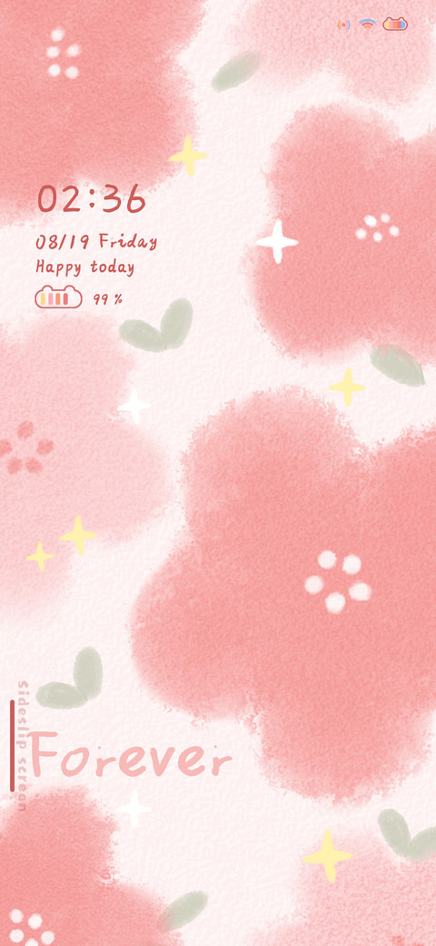 Pink flowers screenshot