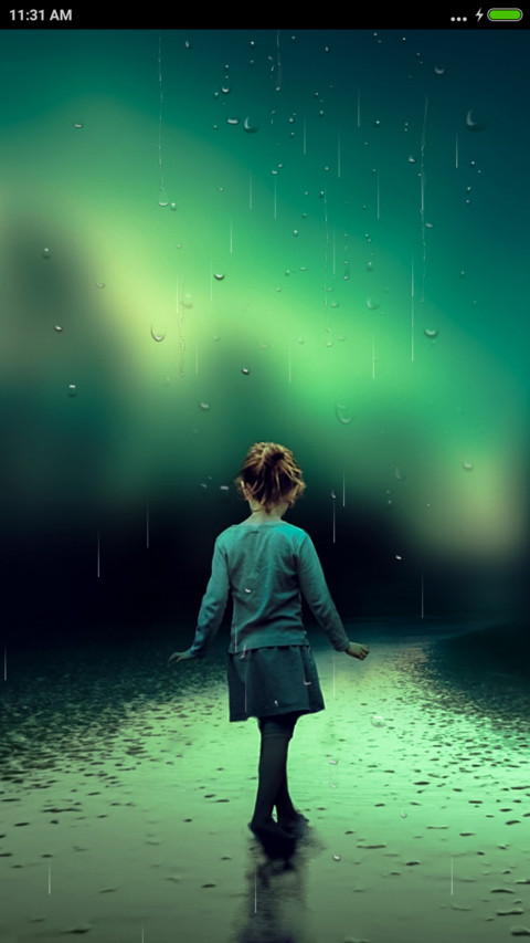 iOS Rainy girl screenshot