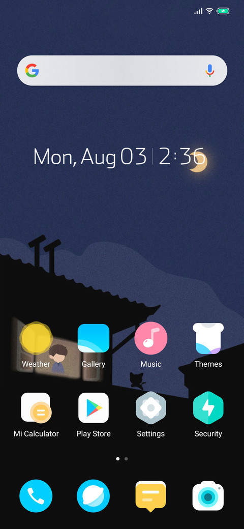 Classic style screenshot