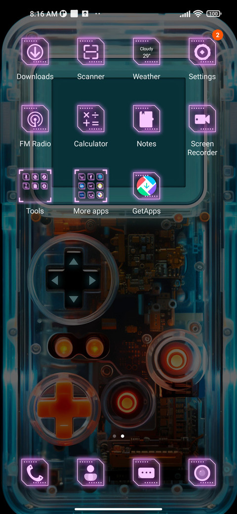 Cyber handheld screenshot