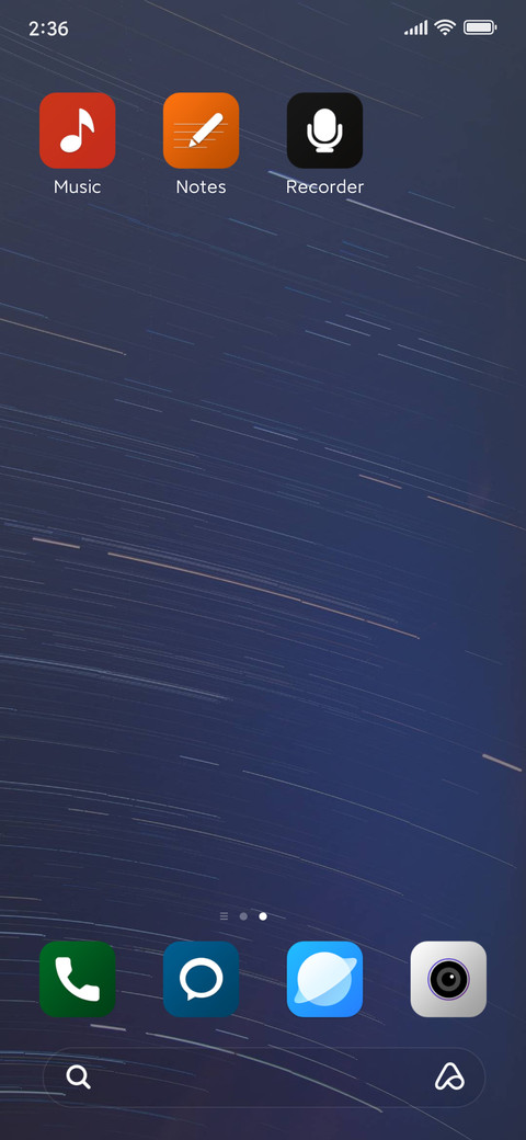 Night stars screenshot