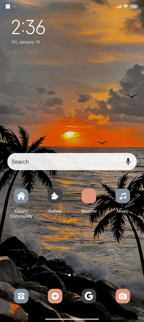 Sunset coastal screenshot