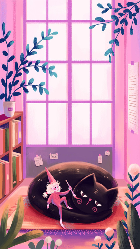 Elf drawing cat screenshot