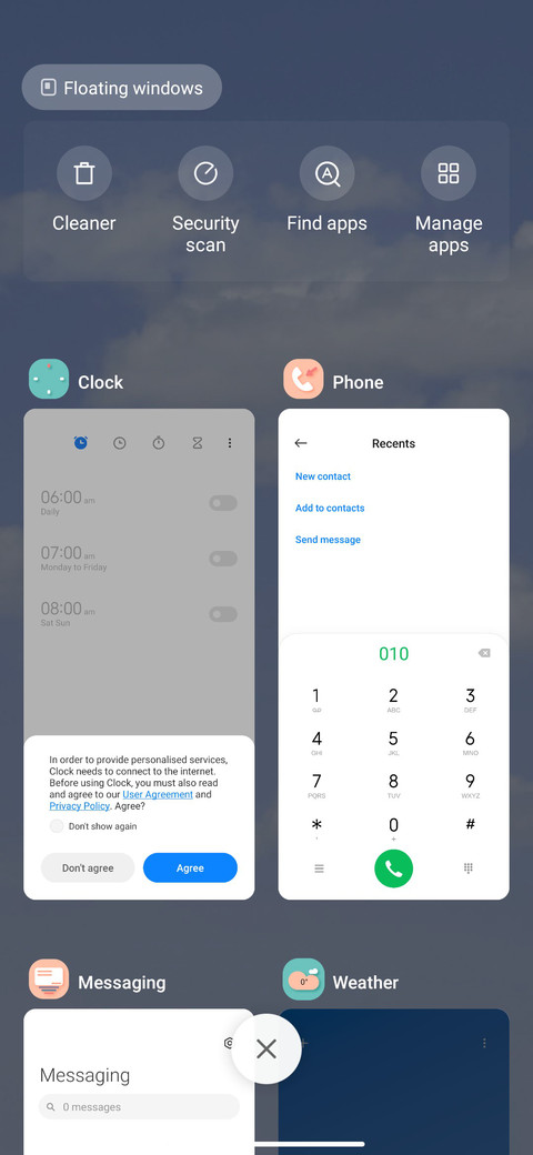 Cloud Blue screenshot
