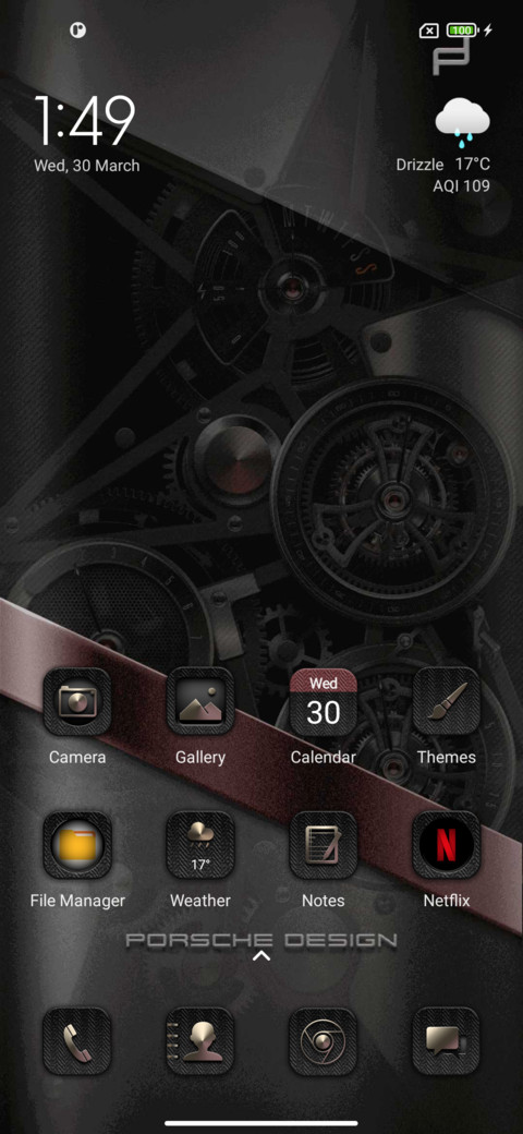 modern clock screenshot