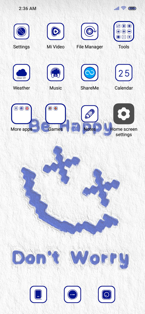 Pixel smiling face screenshot