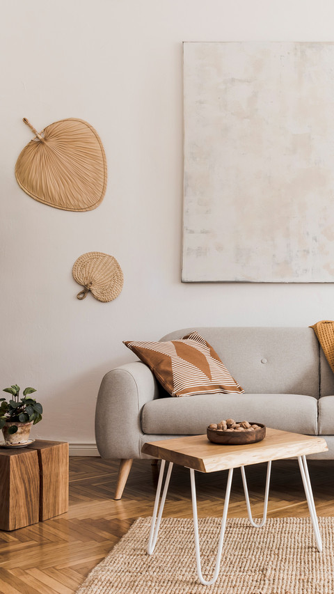 The Stylish Boho Compostion at Living Room screenshot