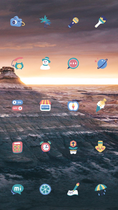 Setting sun screenshot