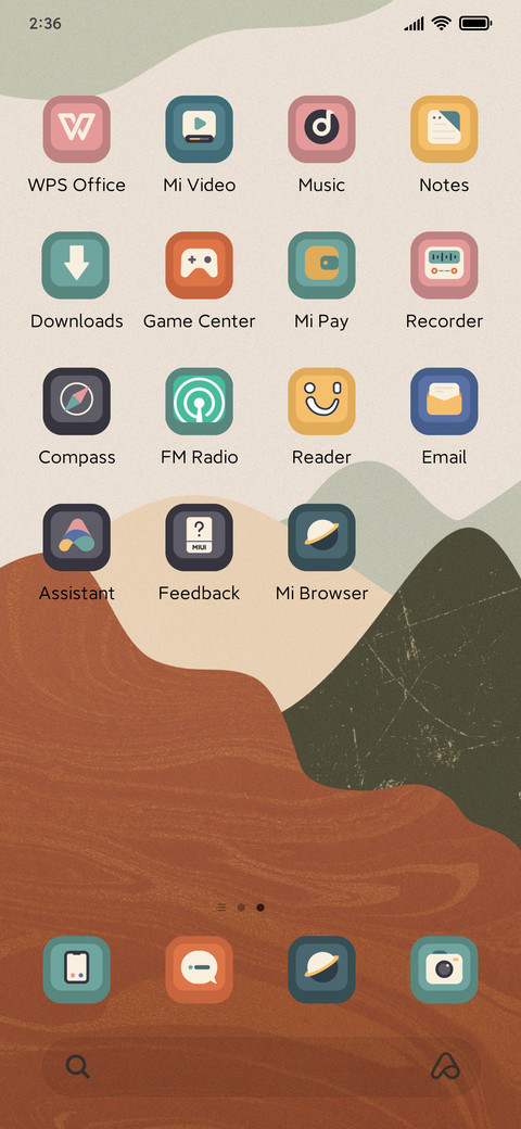 Retro mountain screenshot