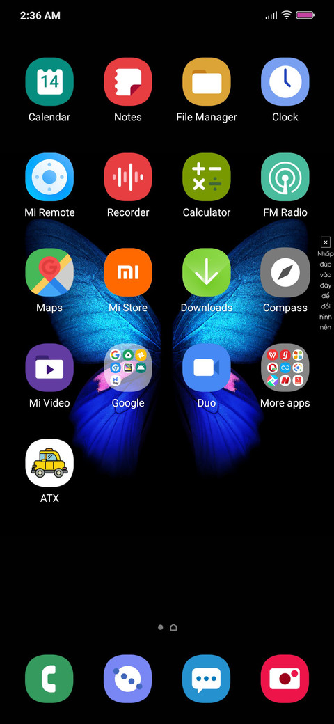 ONE UI Center Clock screenshot