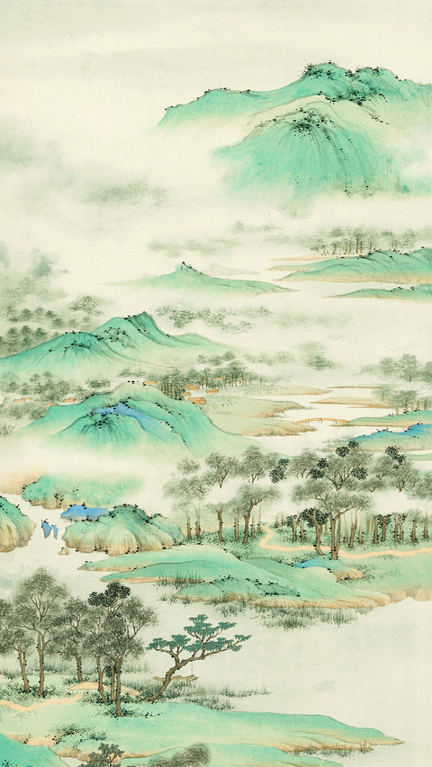画家刘志明山水作品 screenshot